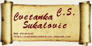 Cvetanka Šukalović vizit kartica